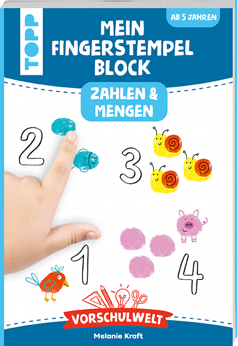 Vorschulwelt - Mein Fingerstempelblock Zahlen und Mengen