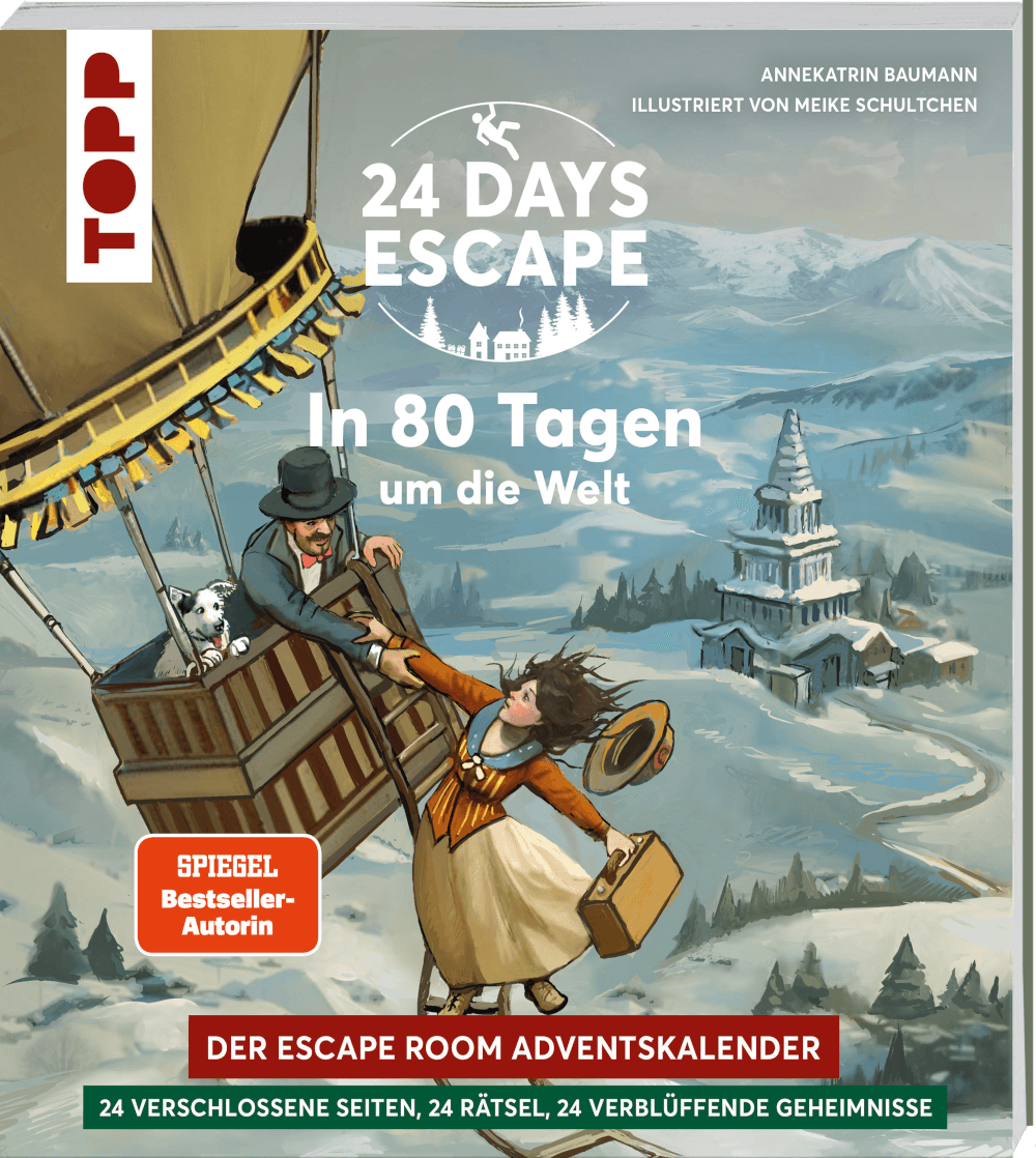 24 DAYS ESCAPE – Der Escape Room Adventskalender: In 80 Tagen um die Welt