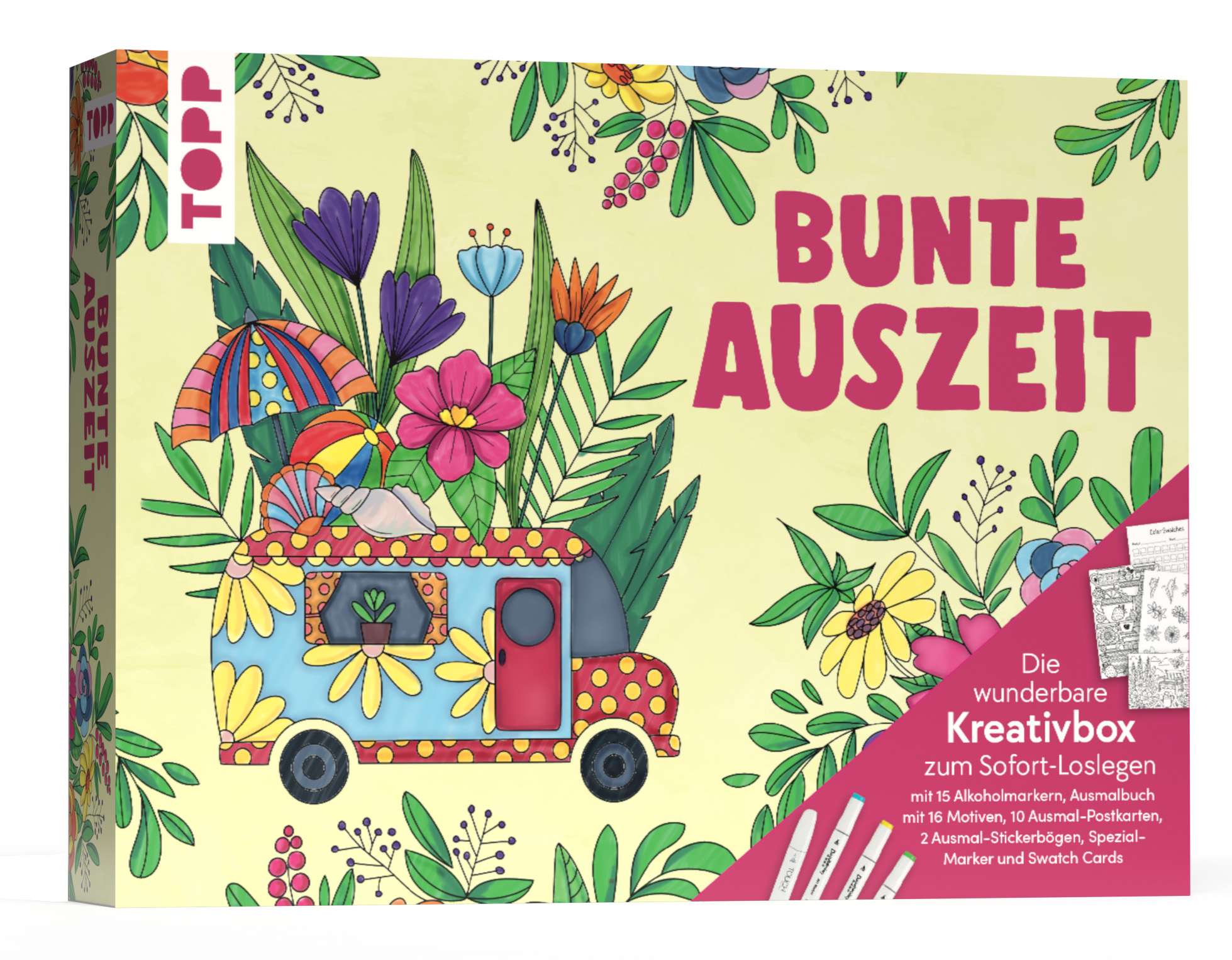 Die wunderbare Kreativbox Alkoholmarker - Bunte Auszeit