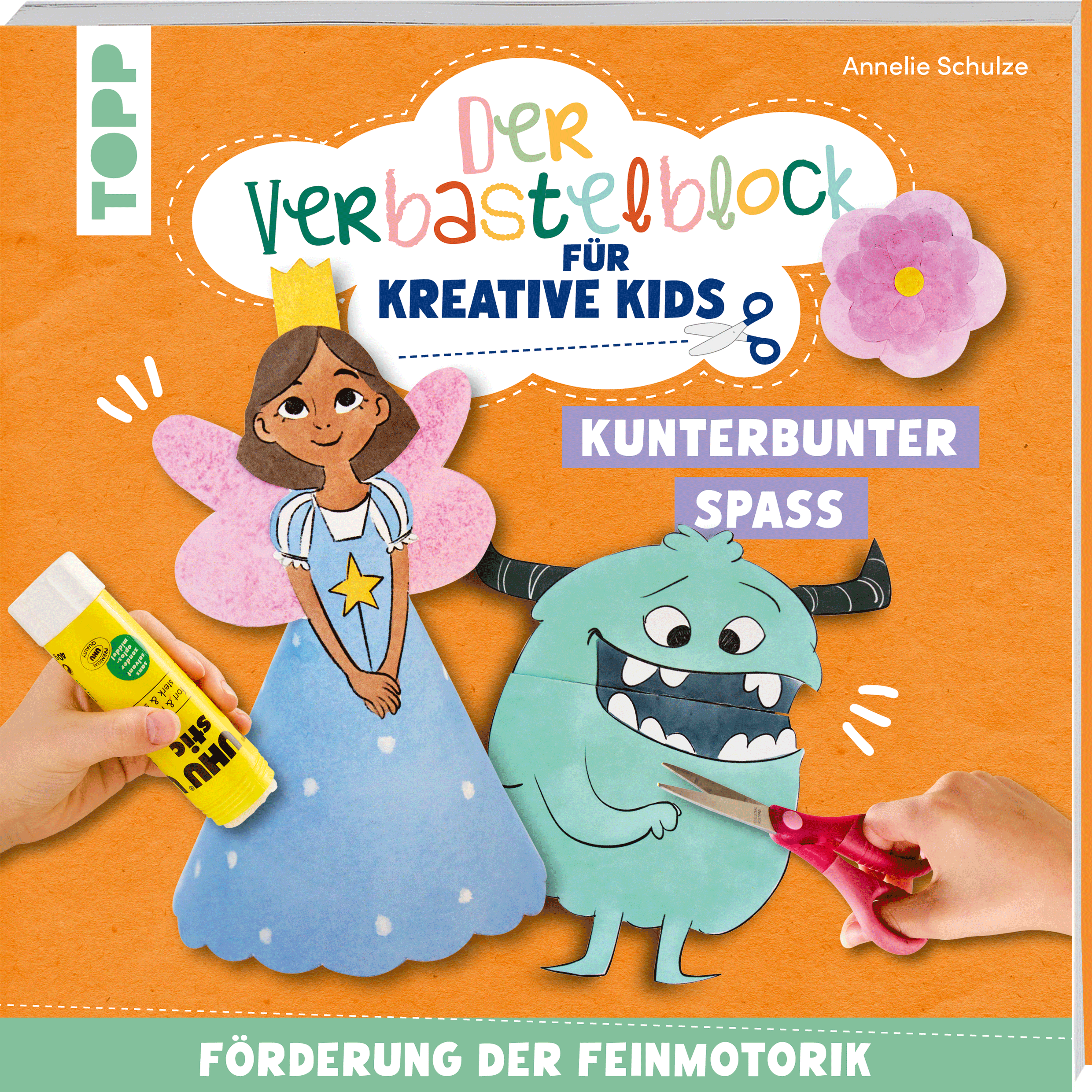 Der Verbastelblock für kreative Kids. Kunterbunter Spaß