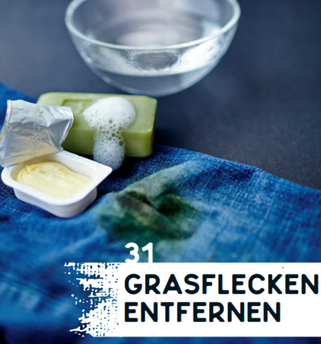 Schwangerschaft Tipp: Grasflecken entfernen