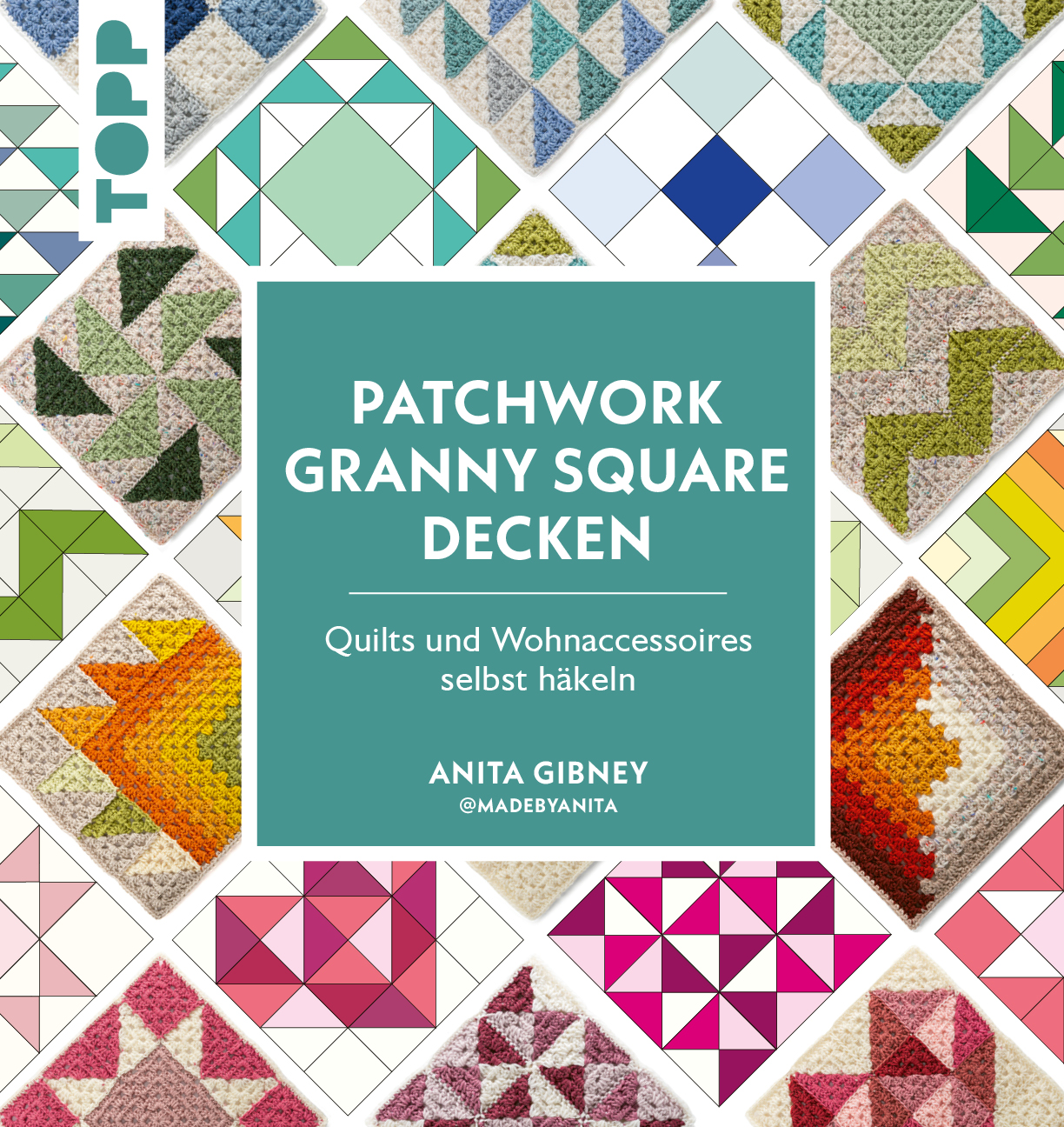 Patchwork Granny Square Decken