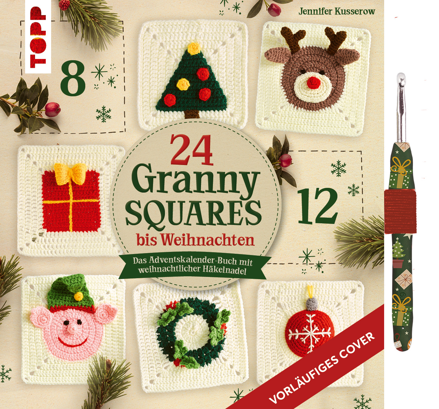 24 Granny Squares bis Weihnachten 