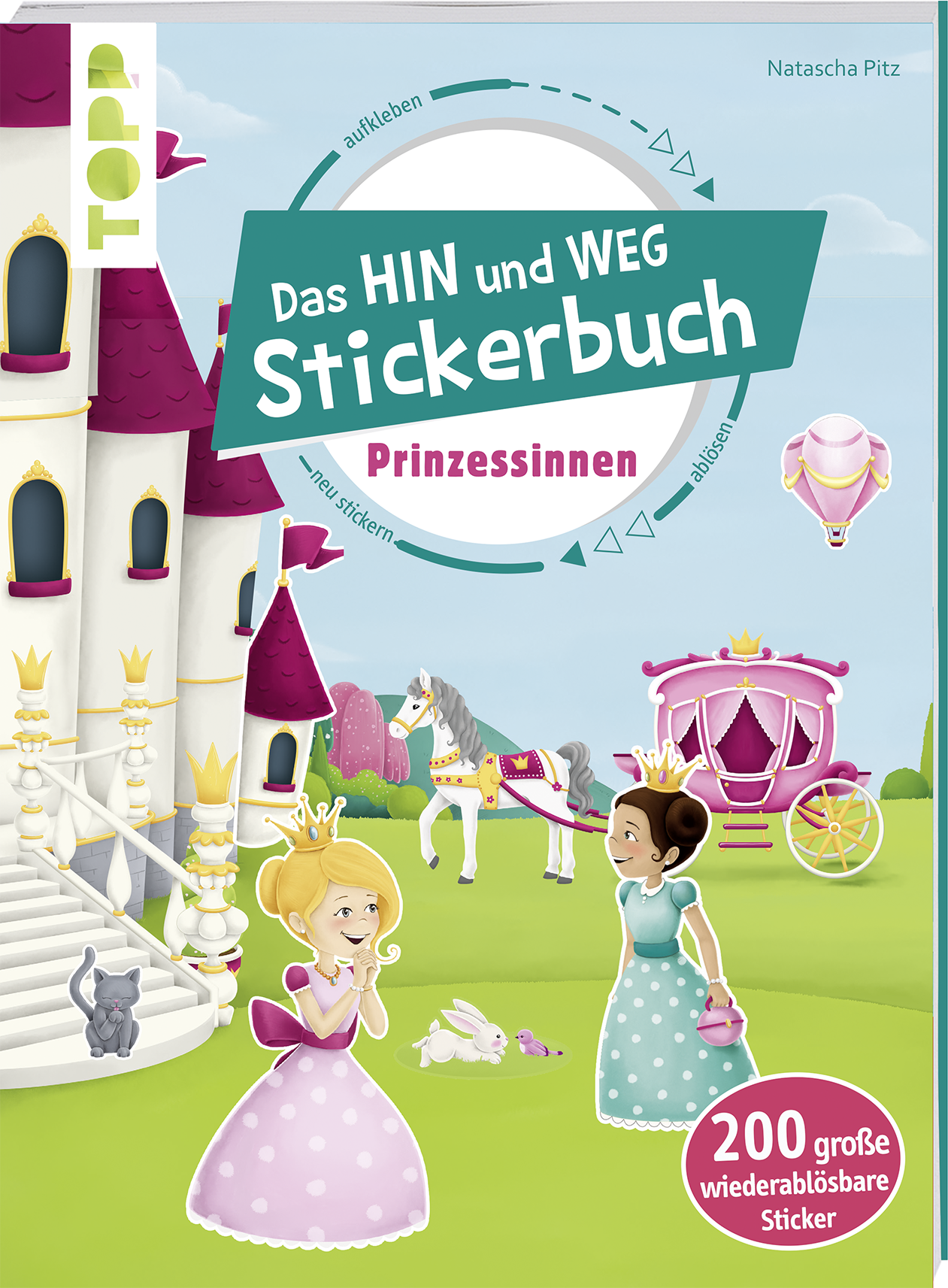 Das Hin-und-weg-Stickerbuch Prinzessinnen