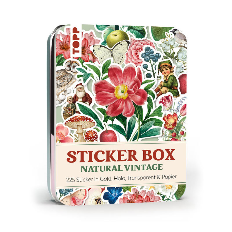 Sticker Box - Natural Vintage