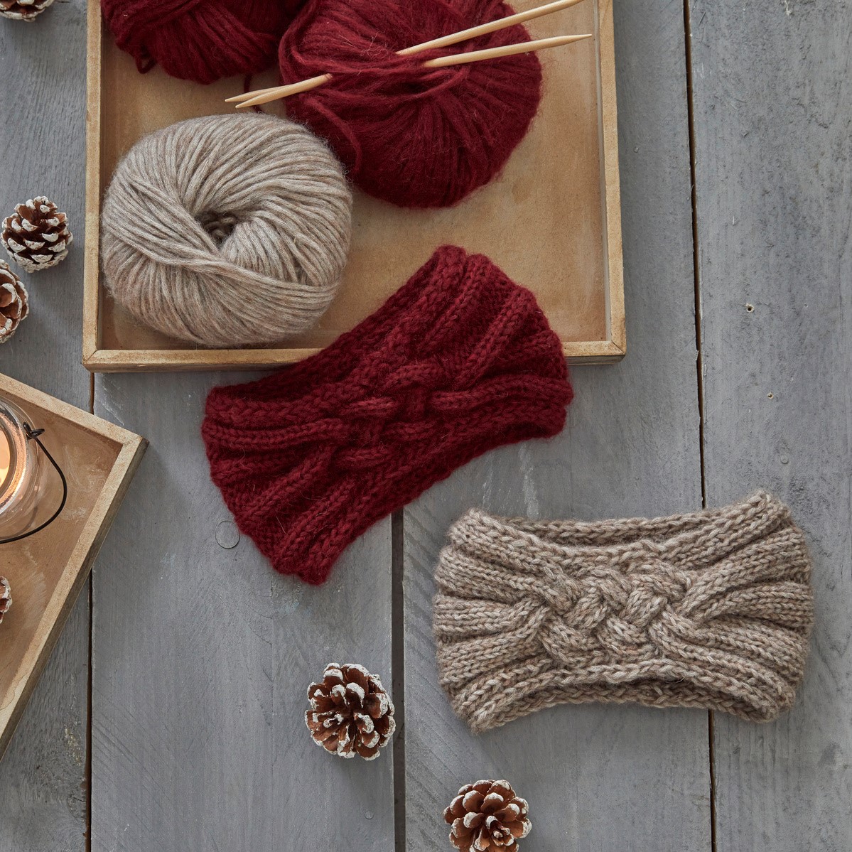 Gemeinsame Strickzeit - Stirnband stricken - Anleitungen von Tanja Steinbach und Kerstin Balke