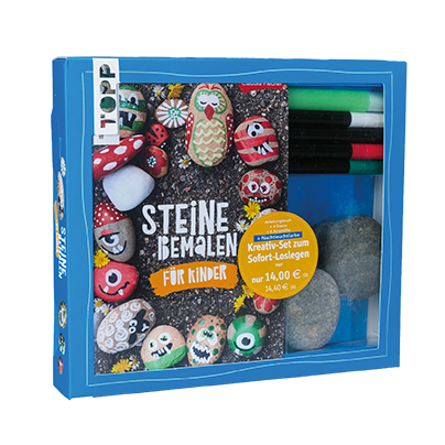 Kreativ-Set Steine bemalen für Kinder