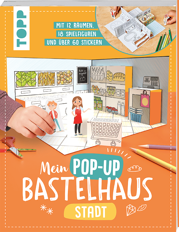 Mein Pop-up Bastelhaus-Stadt