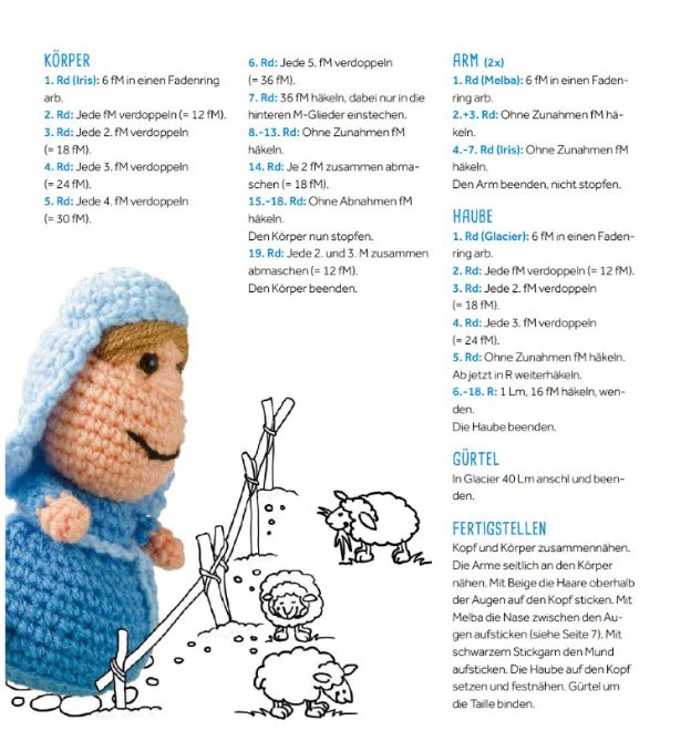 Wollowbies Adventskalender Maria Anleitung Teil 2