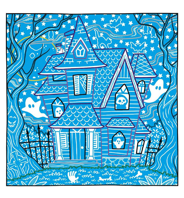 Geisterhaus Zauberpapier Motiv