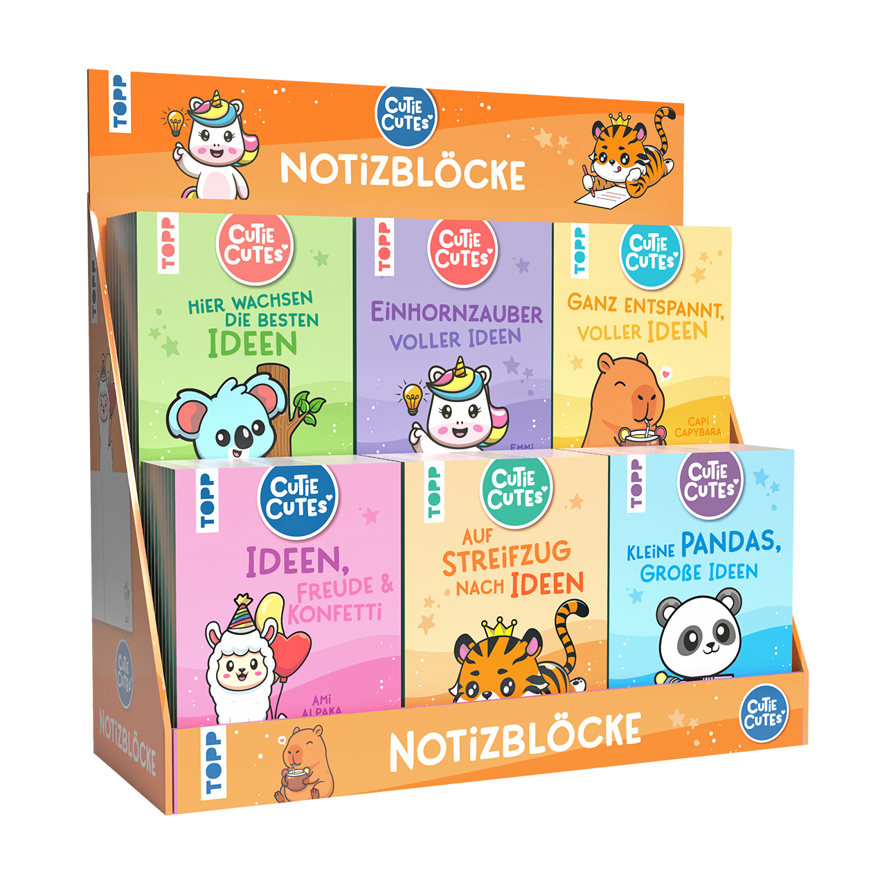 Cutie Cutes Notizbücher Display