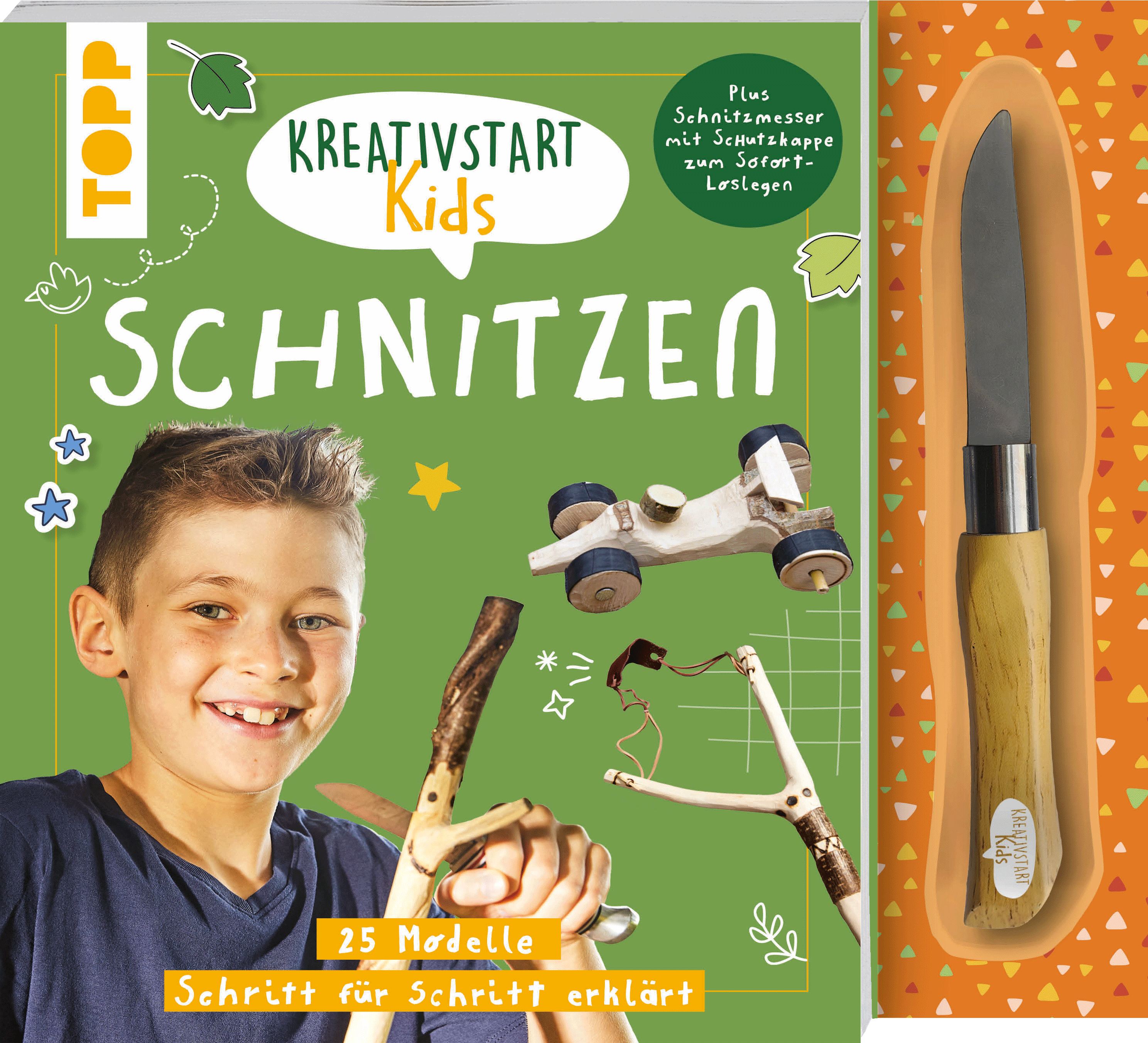 Kreativstart Kids Schnitzen. Anleitungsbuch und Material