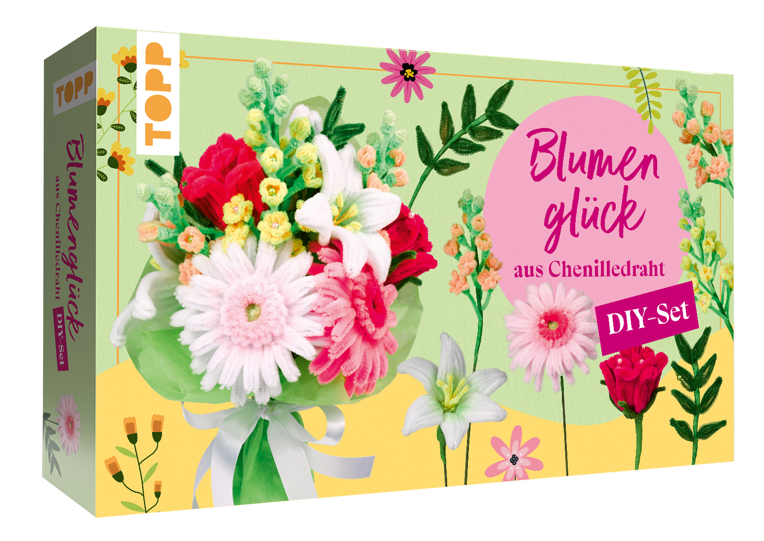 Blumenglück aus Chenilledraht