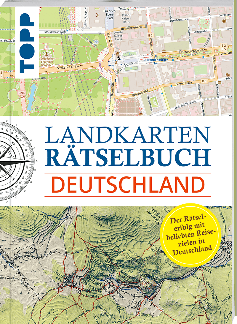 Landkarten Rätselbuch - Deutschland