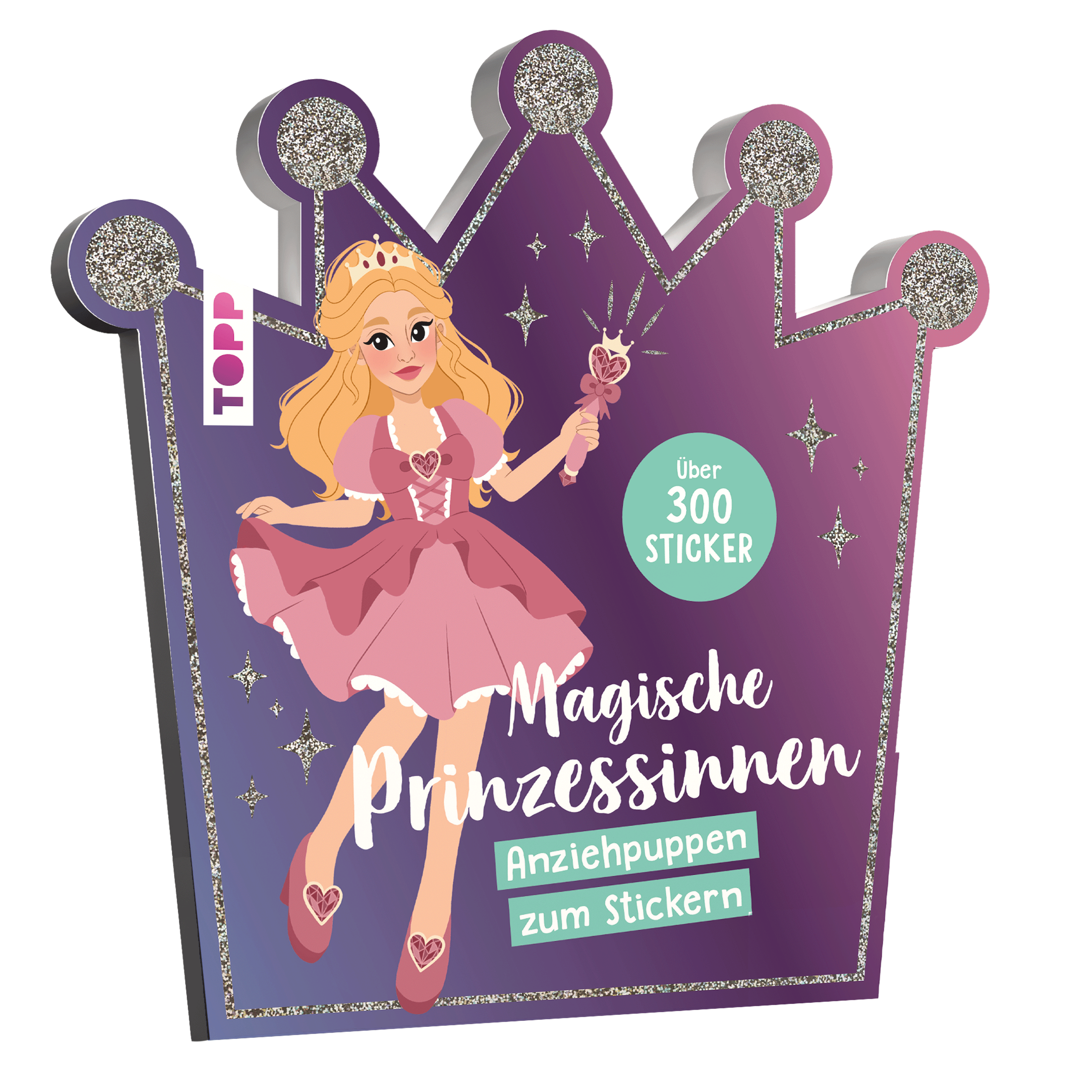 Stickerbuch: Anziehpuppen zum Stickern. Magische Prinzessin