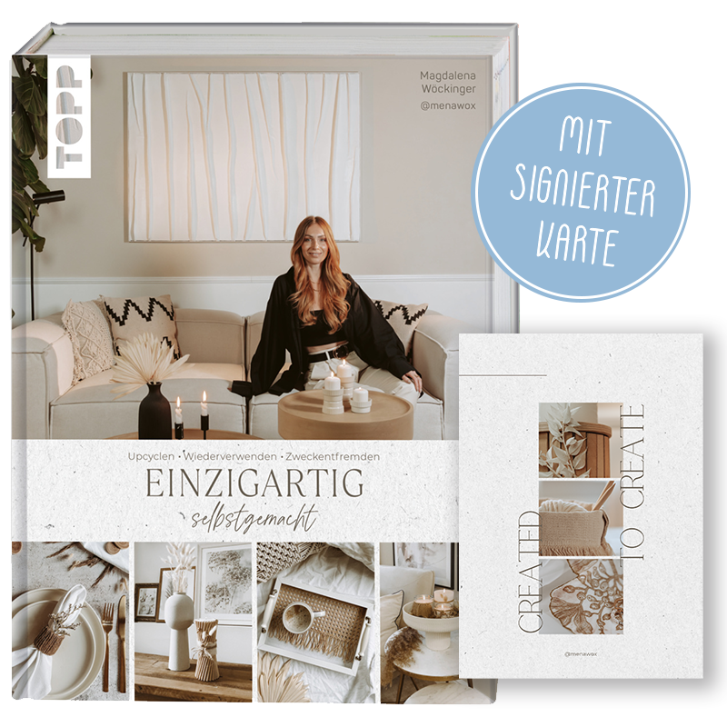 Einzigartig selbstgemacht. Von @menawox (mit signierter Karte)