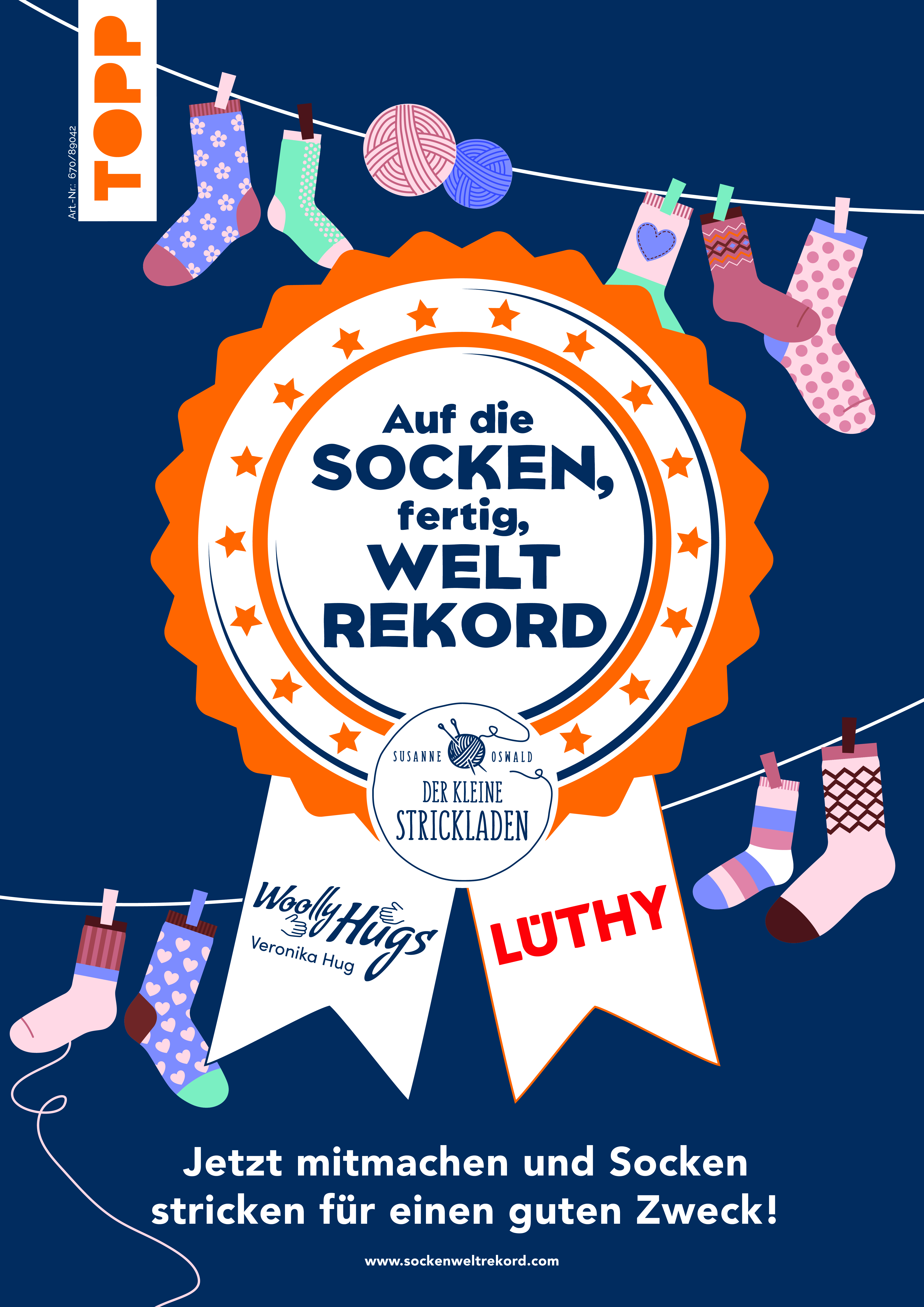 Plakat Socken-Weltrekord