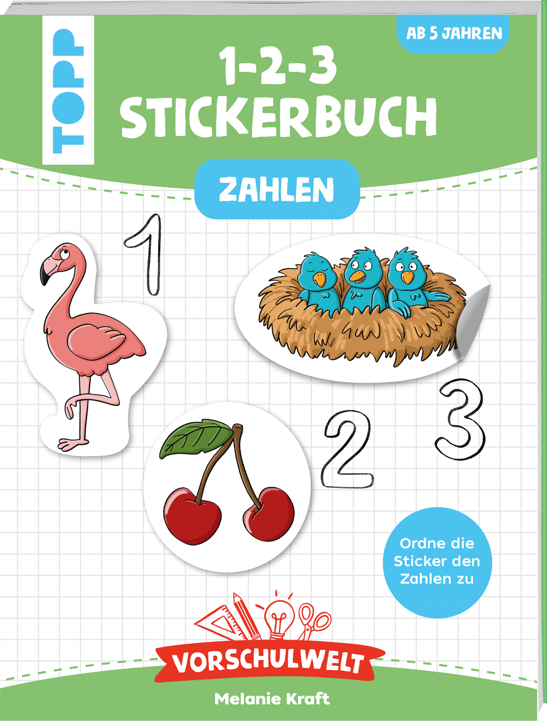Vorschulwelt - Das 1-2-3-Stickerbuch