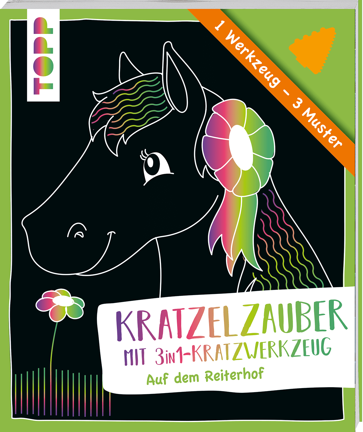 Kratzelzauber mit Kratzwerkzeug Auf dem Reiterhof