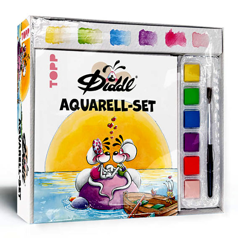 Die bunte Welt von DIDDL und seinen Freunden - Das kleine Aquarell-Set