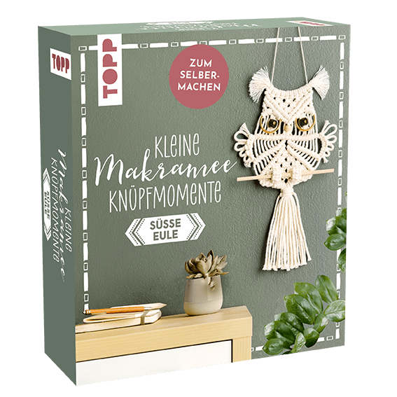 Kleine Knüpfmomente: Makramee-Knüpf-Set - Süße Eule