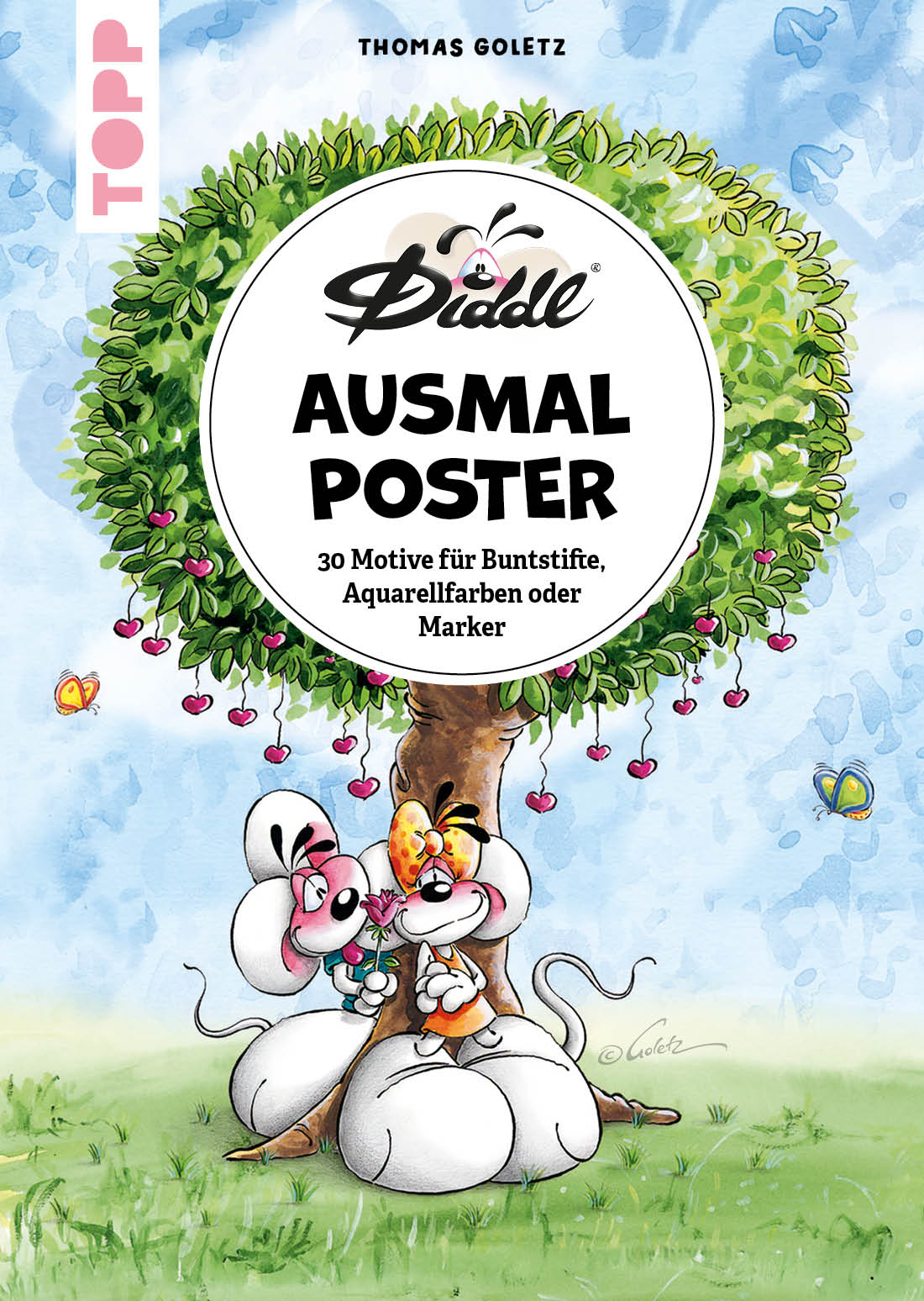 Die bunte Welt von DIDDL und seinen Freunden - 30 Ausmalposter