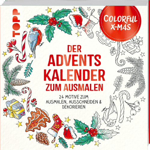 Der Adventskalender zum Ausmalen - Colorful Christmas