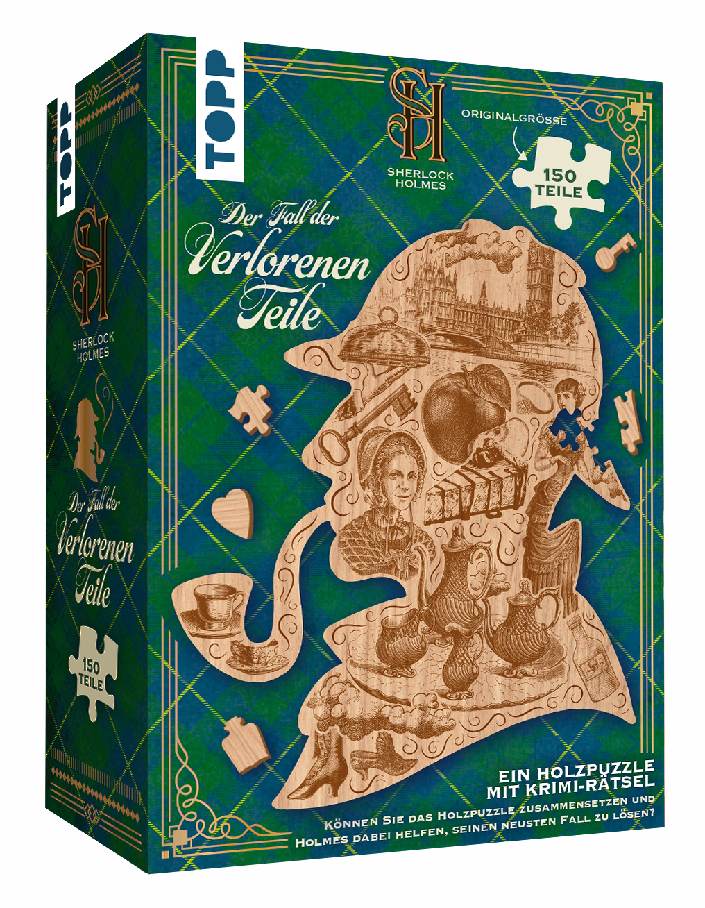 Sherlock Holmes – Der Fall der verlorenen Teile. Ein Holzpuzzle mit Kriminalfall