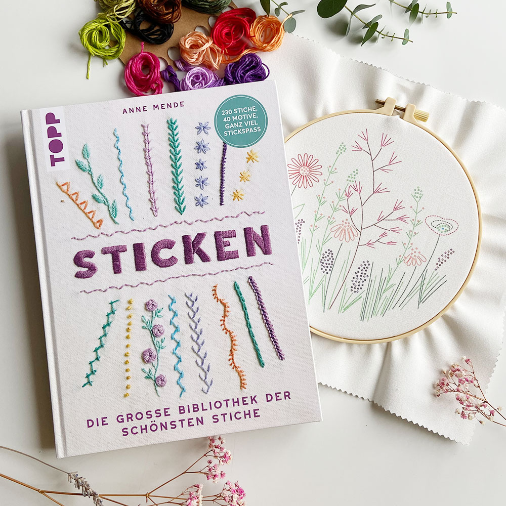 Geschenkset Sticken lernen mit Anne Mende
