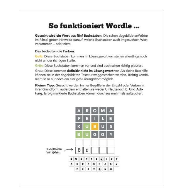 WORDLE Anleitung