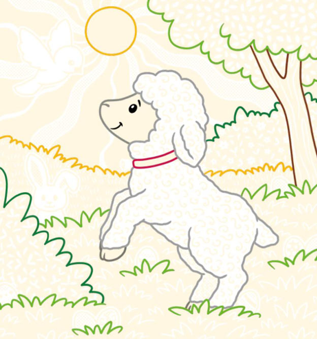 Vorlage Zauberpapier Schaf