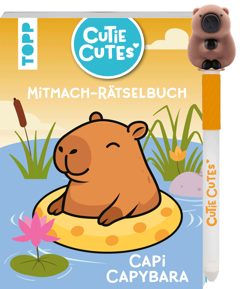 Cutie Cutes - Mitmach-Rätselbuch. Capi Capybara