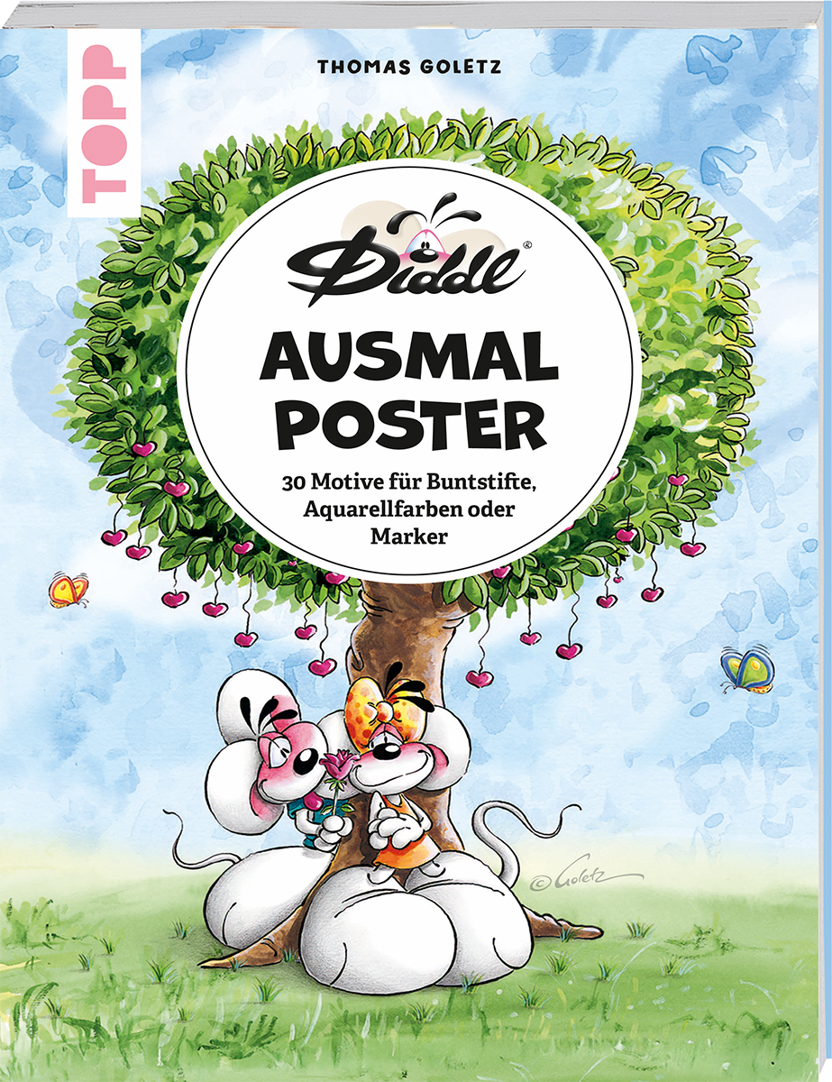 Die bunte Welt von DIDDL und seinen Freunden - 30 Ausmalposter