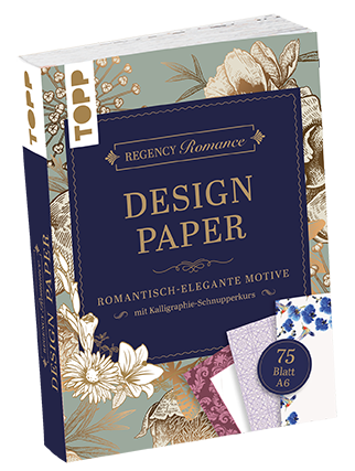 Regency Romance Design Paper Block A6