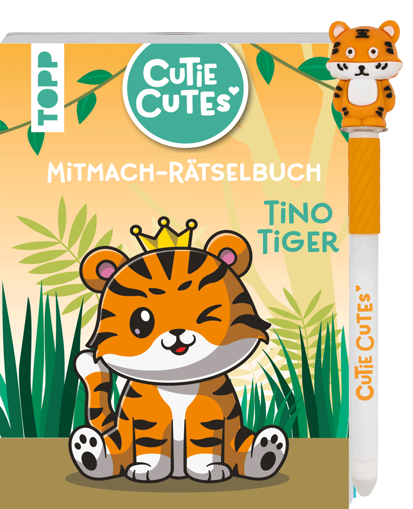 Cutie Cutes - Mitmach-Rätselbuch. Tino Tiger