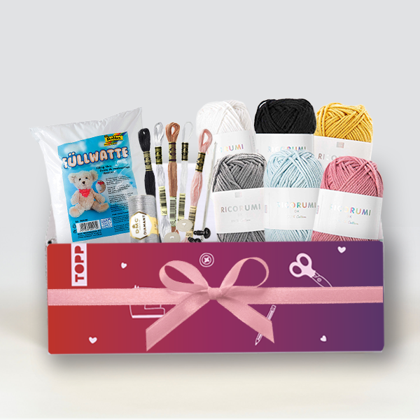 Materialpaket für einen winterlichen Pinguin