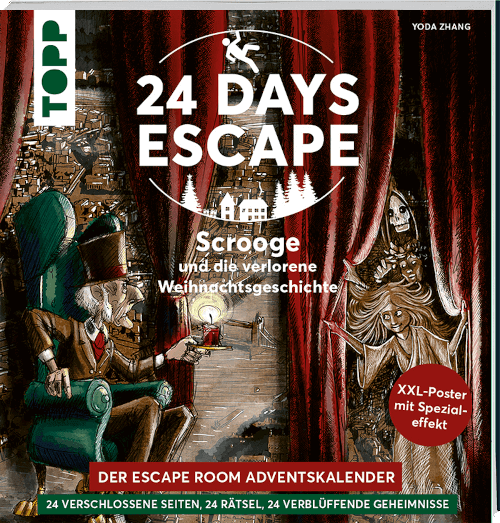 24 DAYS ESCAPE – Der Escape Room Adventskalender: Scrooge und die verlorene Weihnachtsgeschichte