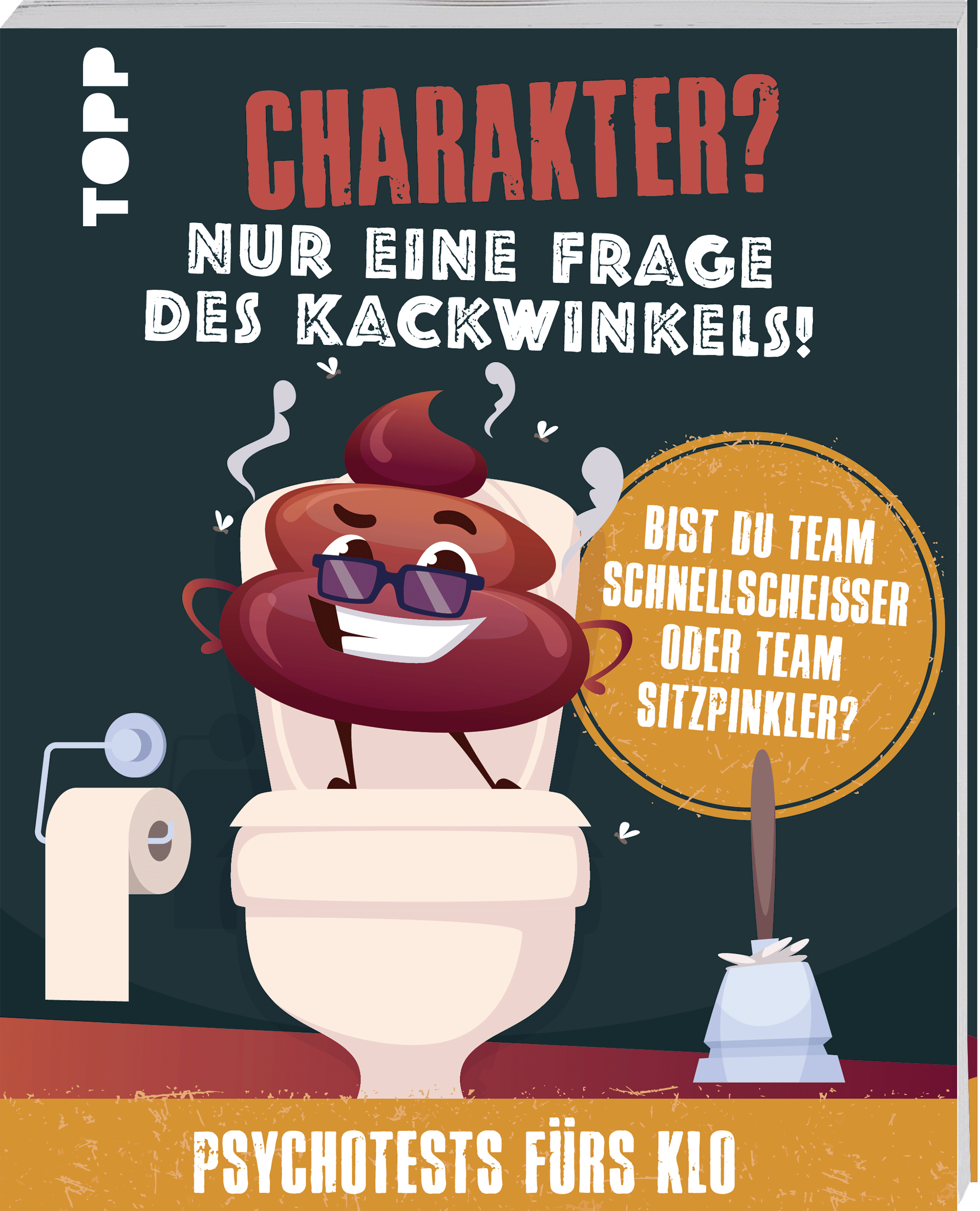Charakter? Nur eine Frage des Kackwinkels! Bist du Team Schnellscheißer oder Team Sitzpinkler? Psychotests fürs Klo