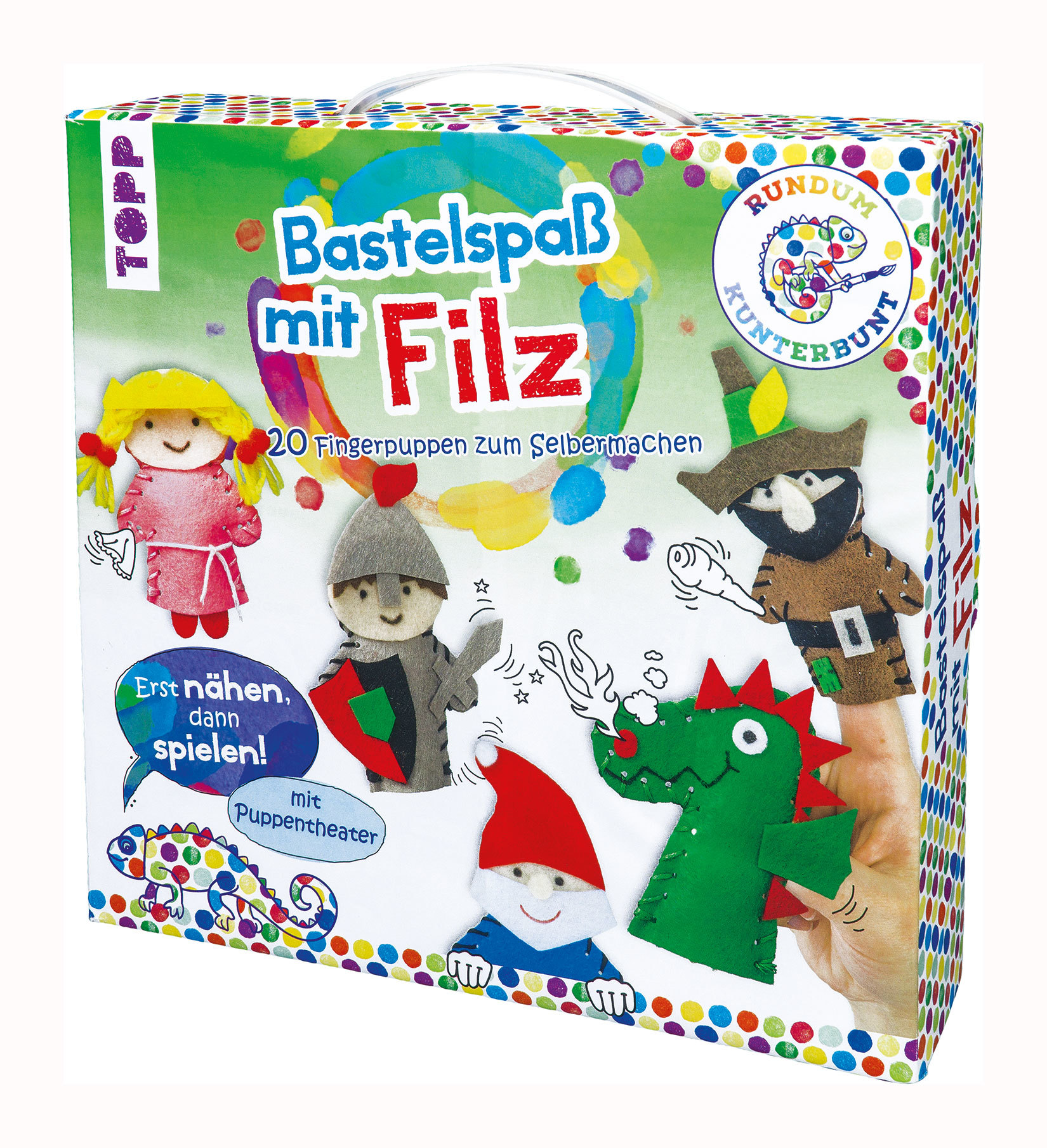 Rundum Kunterbunt Bastelspaß mit Filz