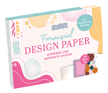 Design Paper A5 Formenspiel. Mit Handlettering-Grundkurs