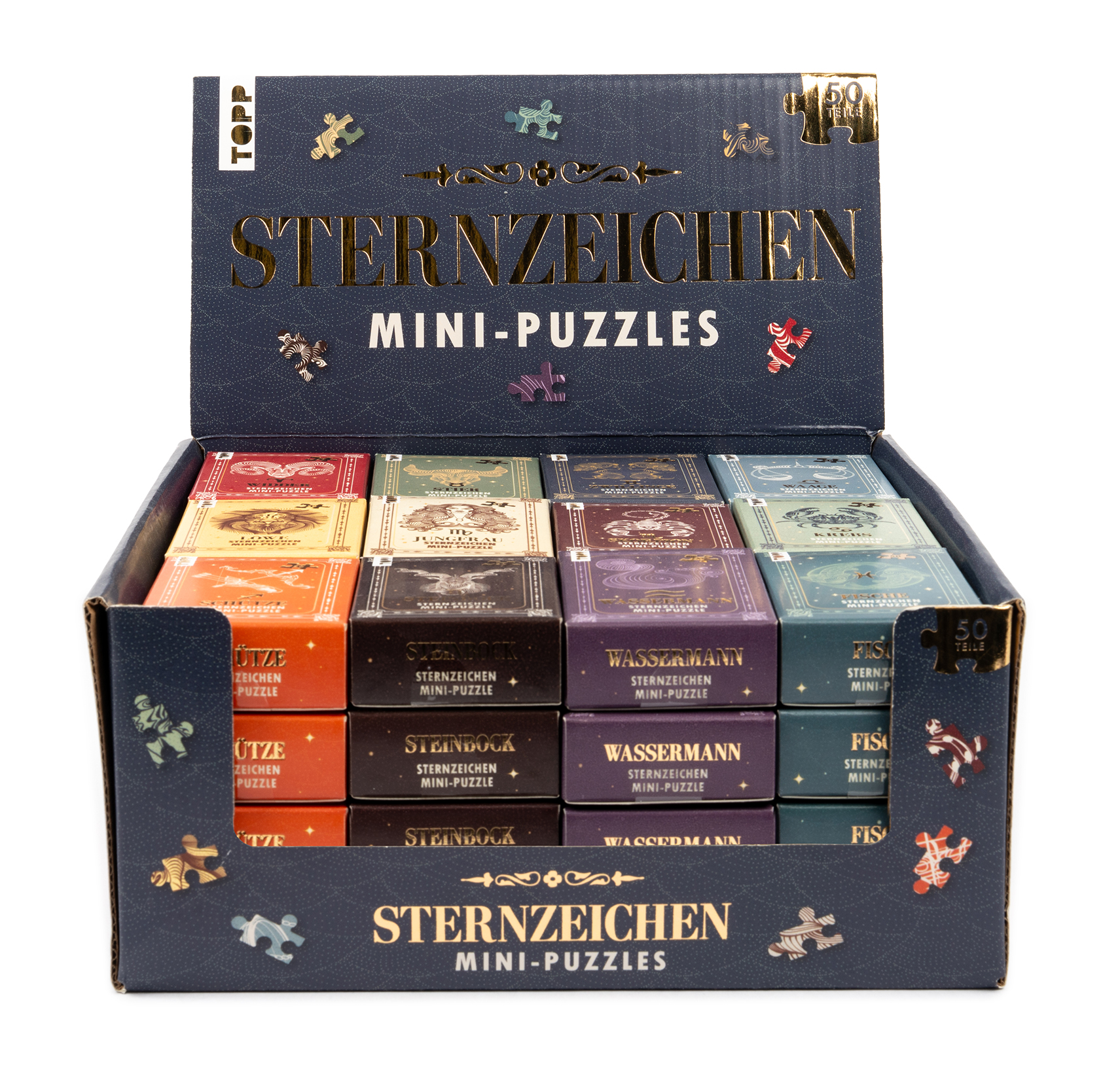 Display Sternzeichen Mini-Puzzles 48 Ex.