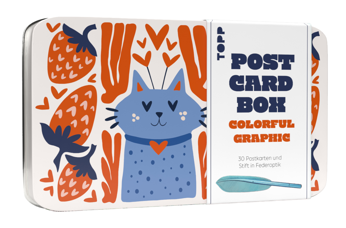 Postcard Box - Colorful Graphic