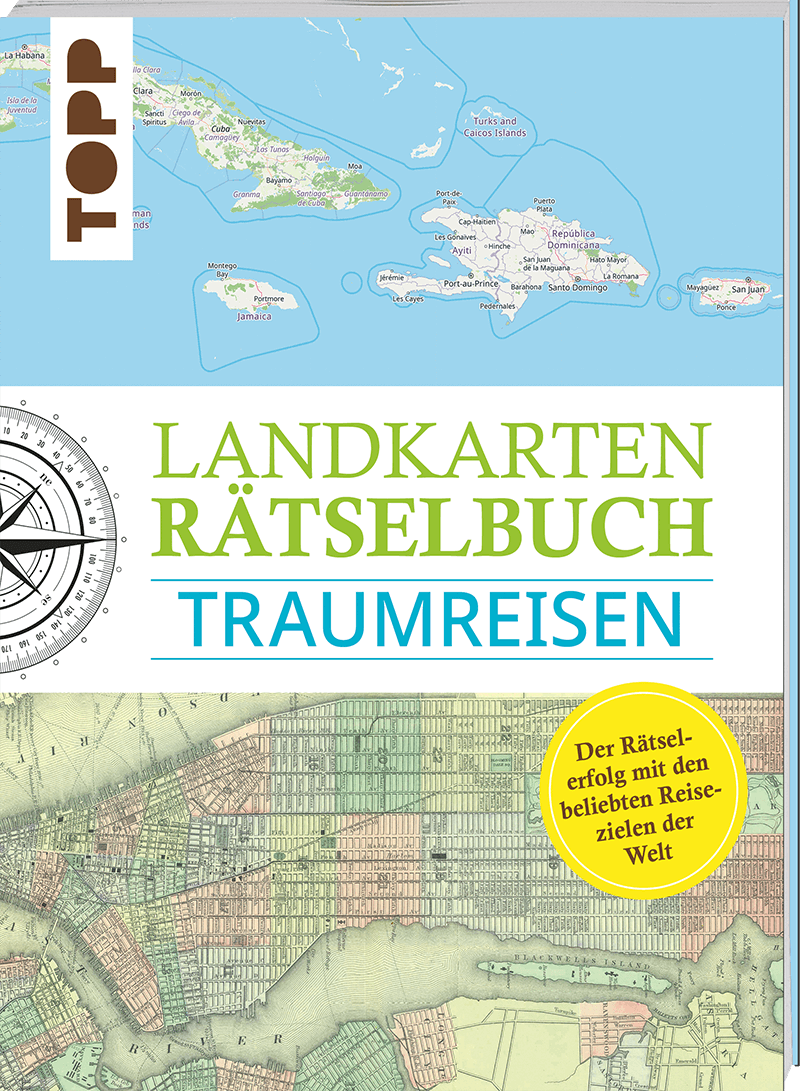 Landkarten Rätselbuch – Traumreisen