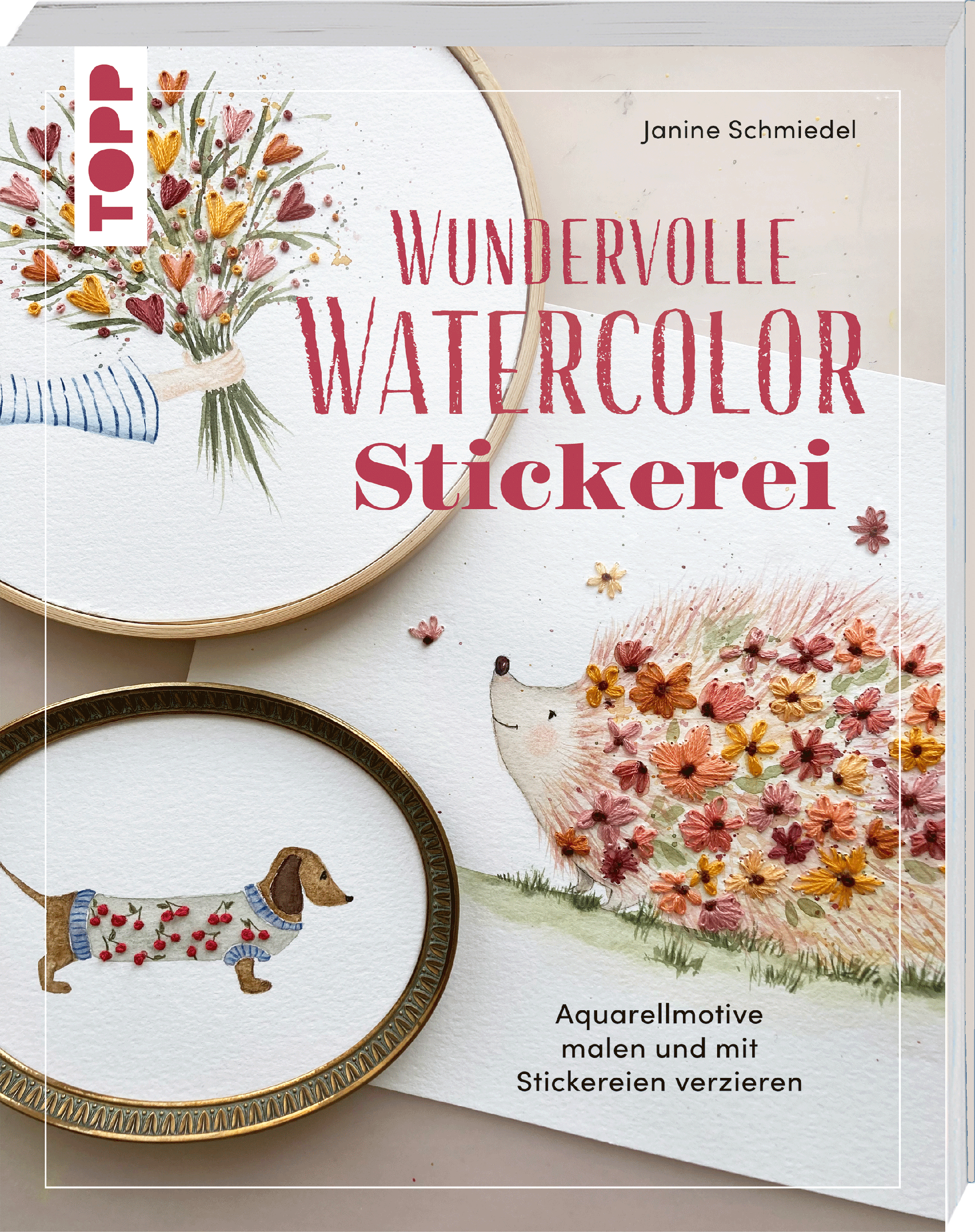 Wundervolle Watercolor Stickerei