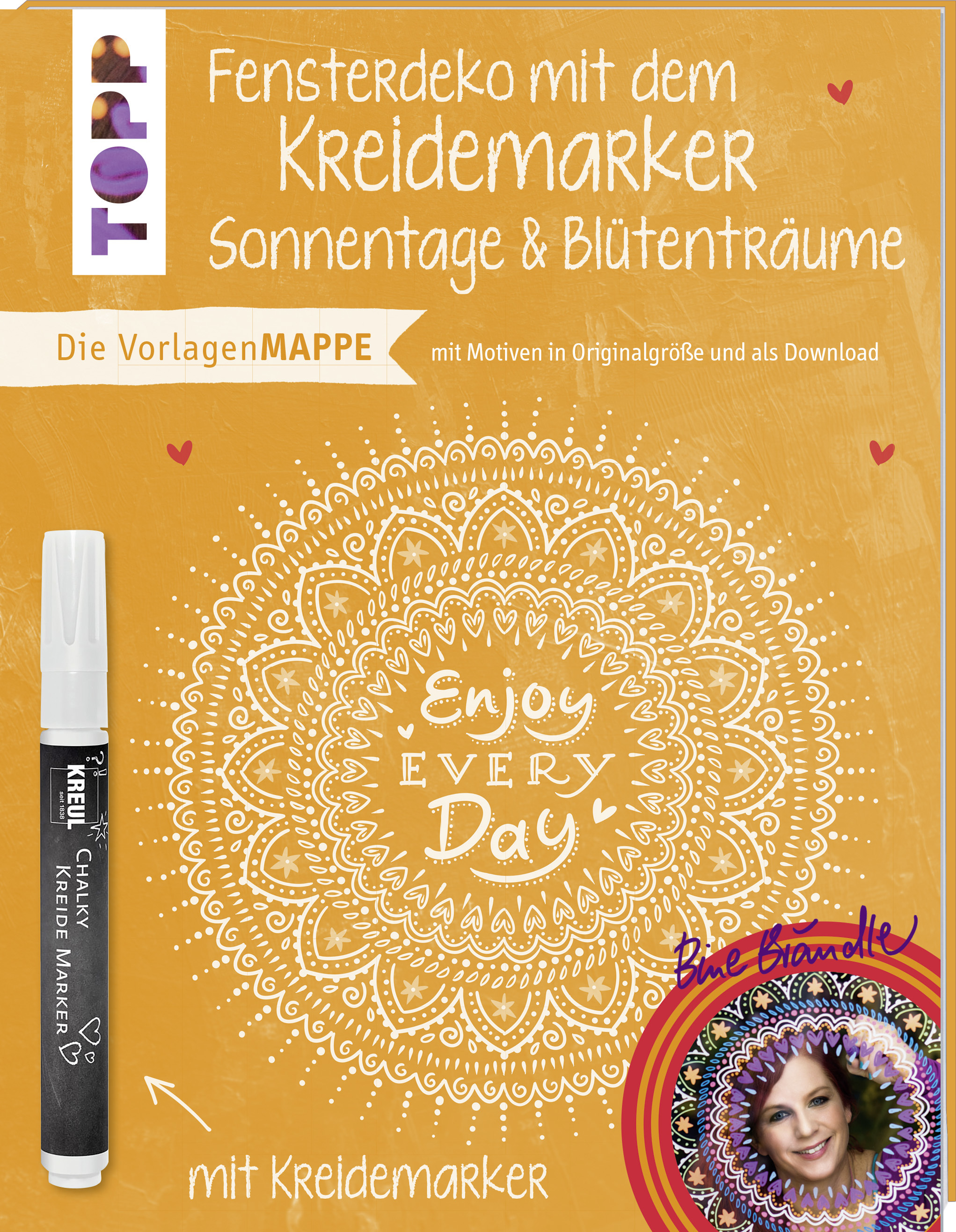 Vorlagenmappe Fensterdeko mit dem Kreidemarker