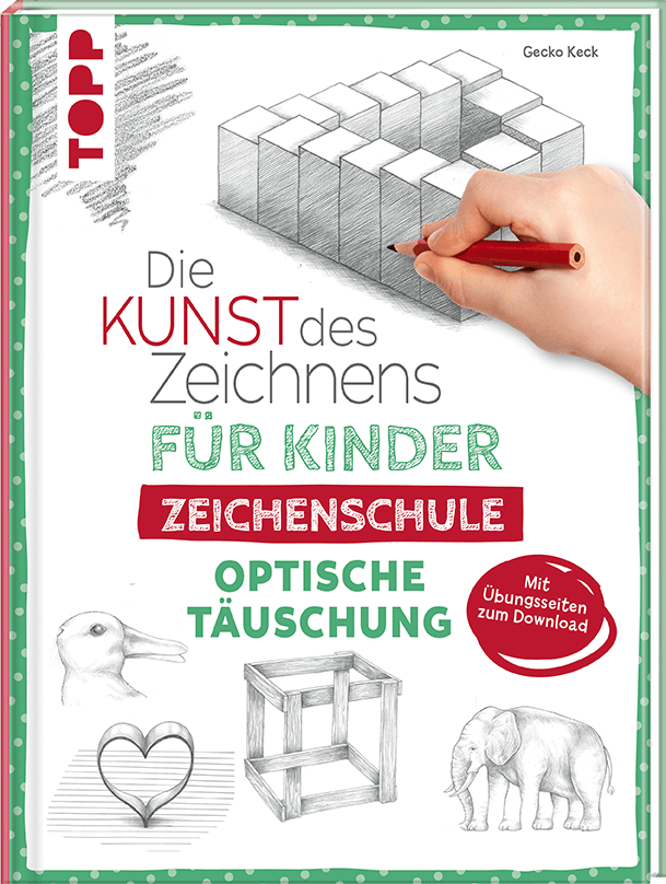 Die Kunst des Zeichnens für Kinder Zeichenschule - Optische Täuschung