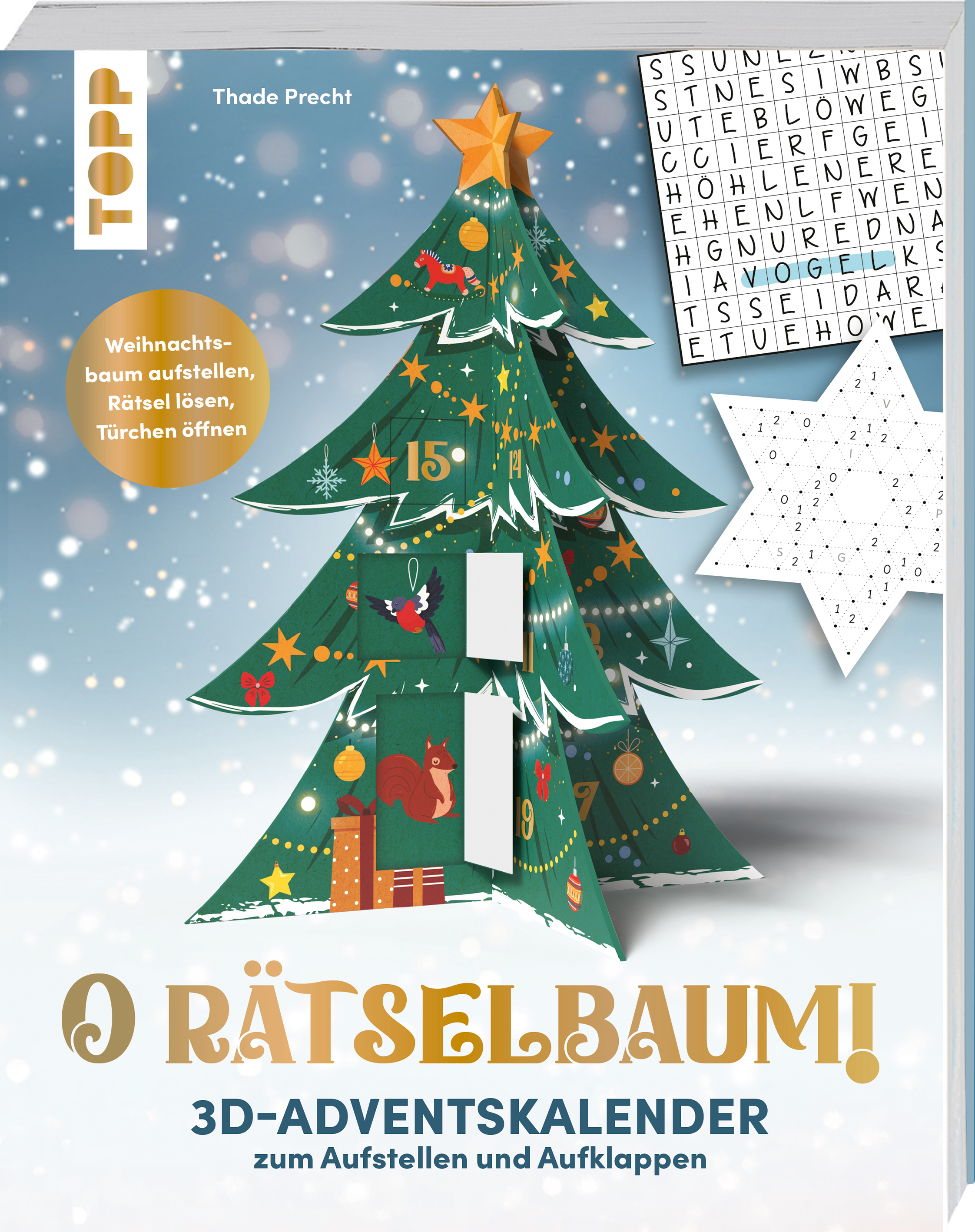 O Rätselbaum! – 3D-Adventskalender zum Aufstellen und Aufklappen