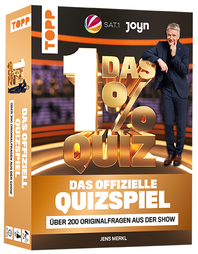 Das 1% Quiz – Wie clever bist du? Das offizielle Kartenspiel mit Fragen aus der Show