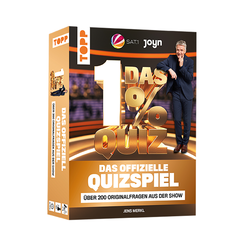 Das 1% Quiz – Wie clever bist du? Das offizielle Kartenspiel mit Fragen aus der Show
