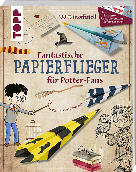 Fantastische Papierflieger für Potter-Fans